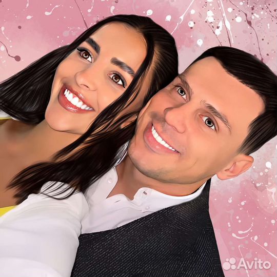 Портрет на холсте по фото на заказ