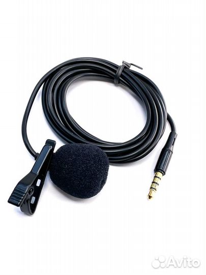 Микрофон петличный для компьютера и телефона