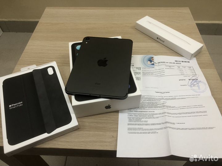 iPad Mini 6 2023 256Gb LTE Акб100 Чек Стекло Отлич