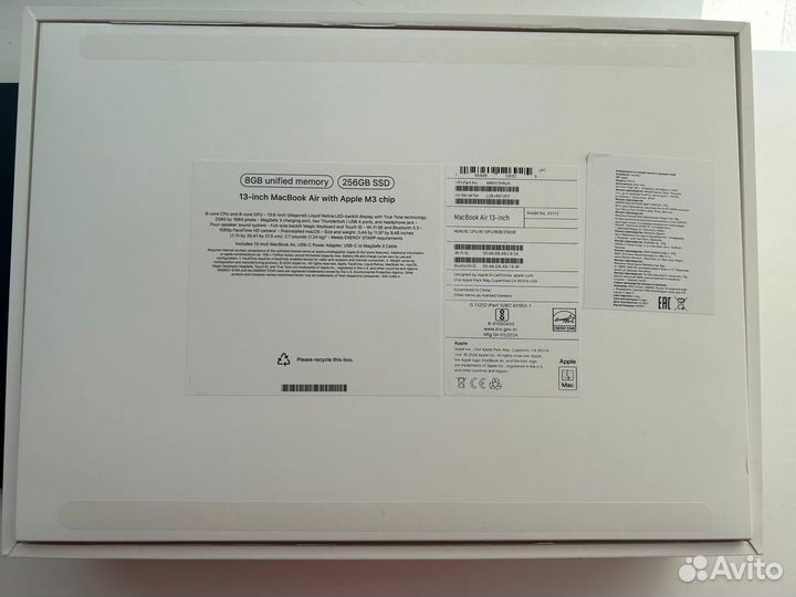 Новый Macbook Air 13 M3