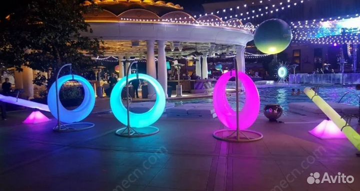 Светящиеся качели круг