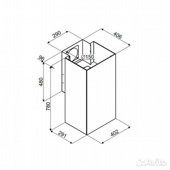 Вытяжка maunfeld Bath Plus 402 золотой