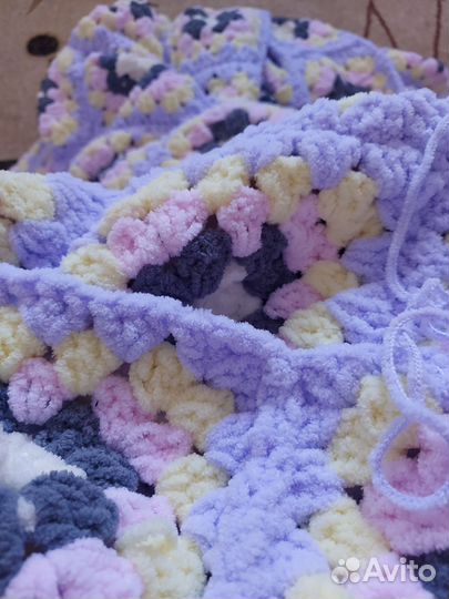 Плед из пряжи softy plus