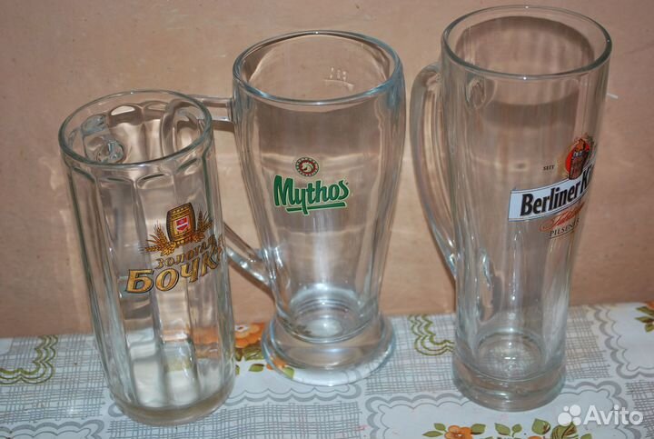 Пивные бокалы, кружки