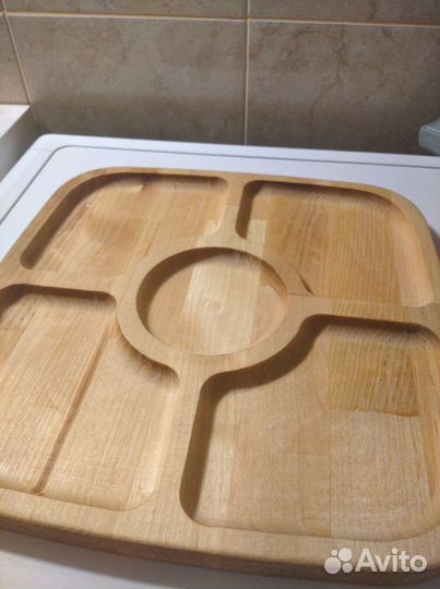 Менажница деревянная для закусок