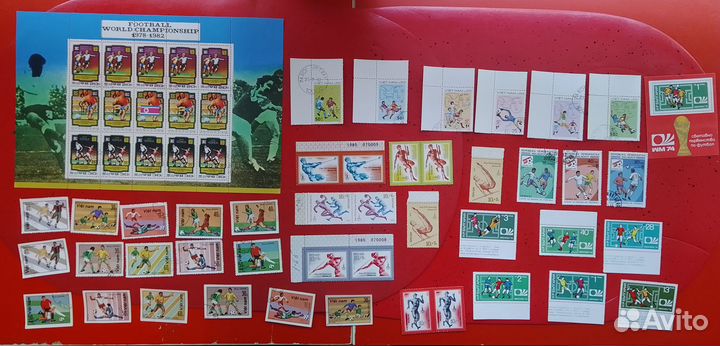 Марки СССР, Соц. Стран, Зарубежные 1970-1980 Оптом