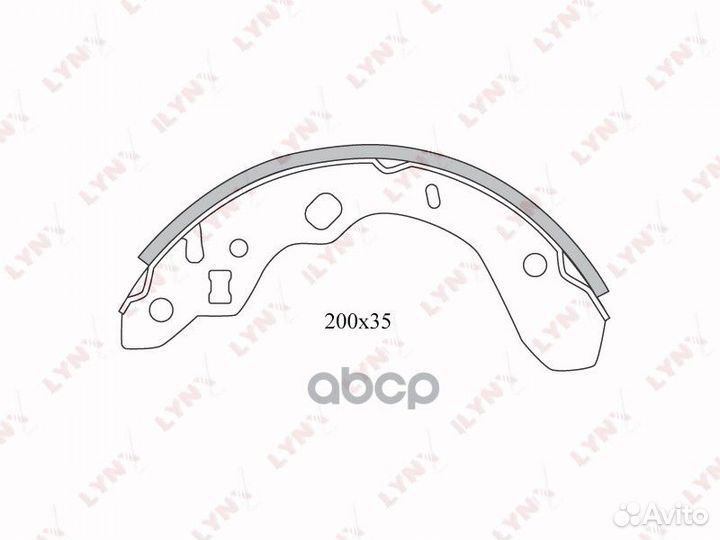 Колодки тормозные барабанные зад BS5104 LYN