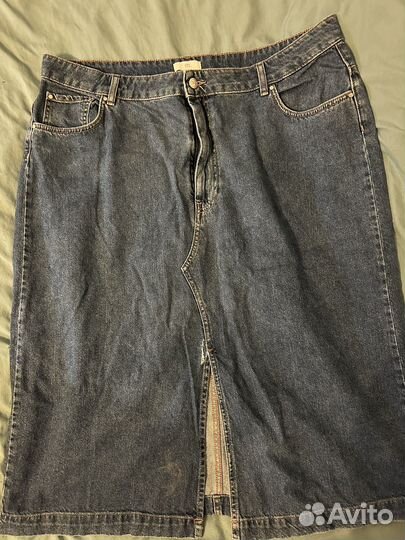 Юбка джинсовая 56 размер