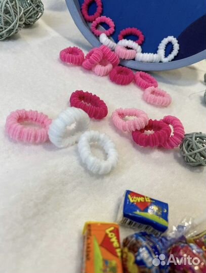 Резинки для волос детские набор 24 шт