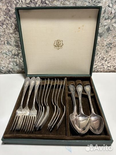 Набор столовых приборов мельхиор СССР зиш классик