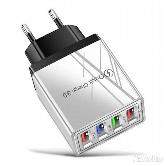 Зарядное устройство для телефонов, USB QC 3.0
