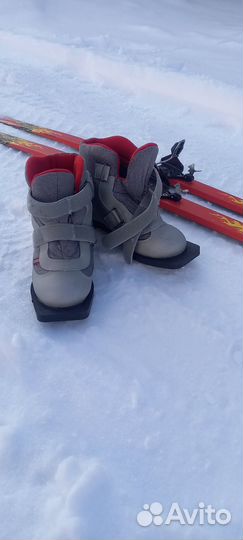 Лыжи детские 140см с ботинками
