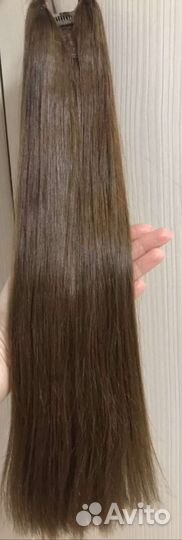 Хвост из натуральных волос