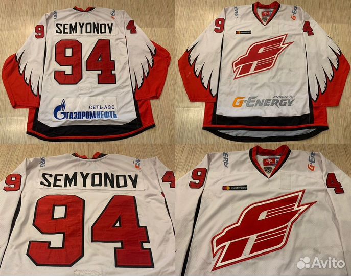 Хоккейный свитер хк Авангард / Семёнов / Покка