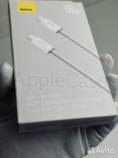 Кабель плетенный iPhone 15 Pro/Pro Max 100W Baseus