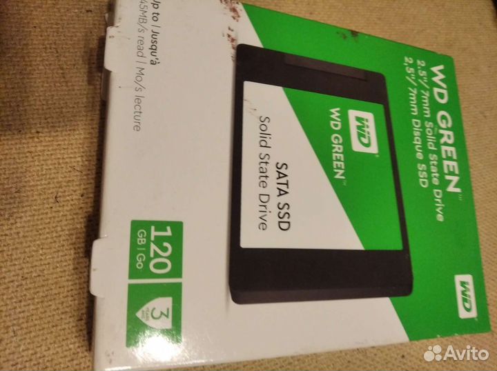 Ssd wd green 120 gb