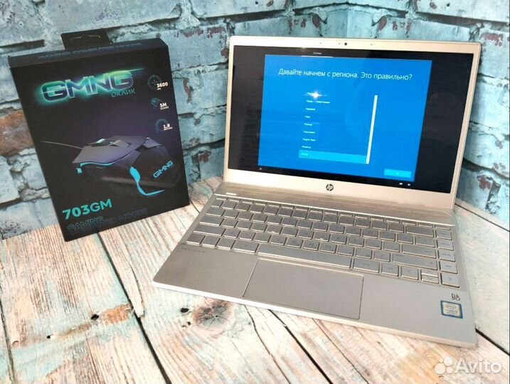 Стильный ультрабук HP на i3/ RAM 8/ SSD