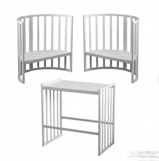 Детская кроватка трансформер + матрасы