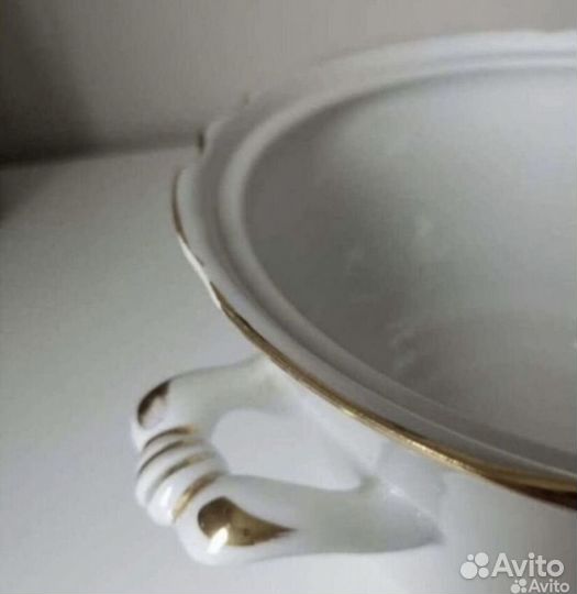 Супница фарфоровая СССР фз Чайка