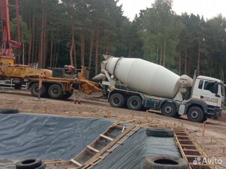 Бетон, аренда насоса