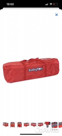 Манеж кровать babyton с матрасом