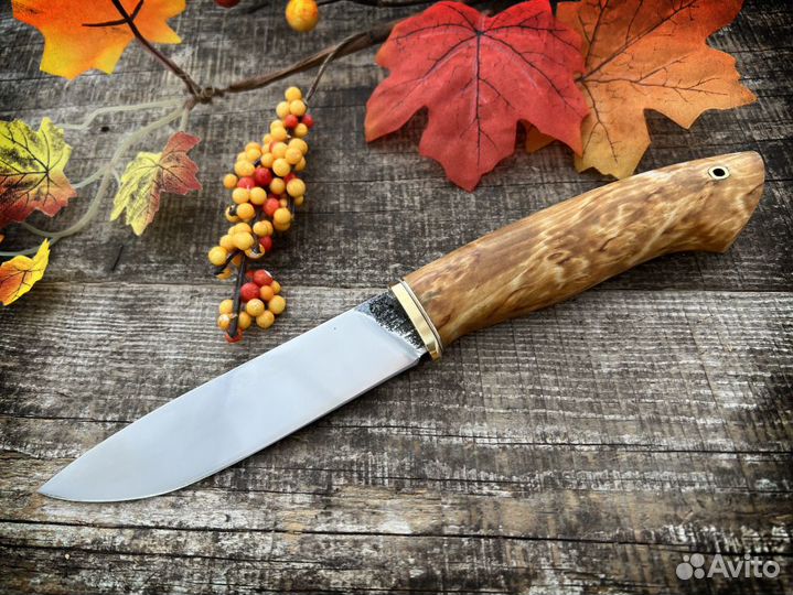 Нож охотничий из кованой стали х12мф