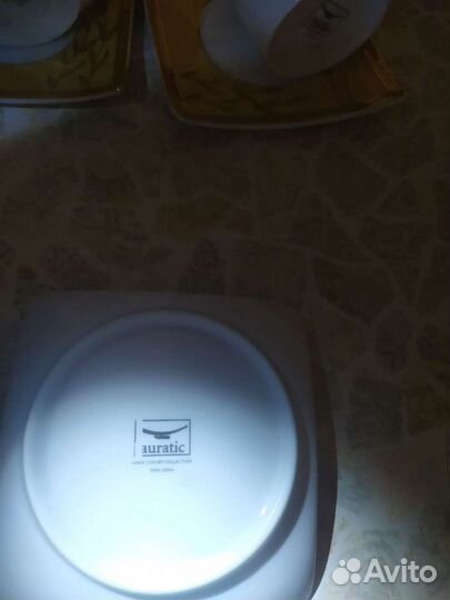 Чашка с блюдцем 6 шт новые