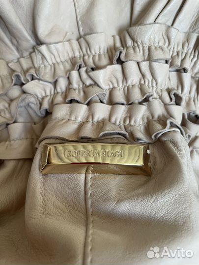 Кожаный жилет biagi италия xs оригинал