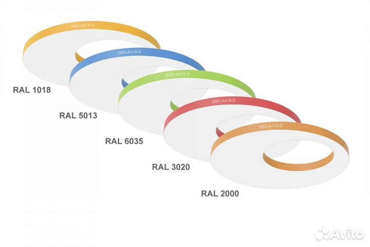Светодиодная люстра в форме Круга с отверстием