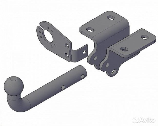 Фаркоп Volkswagen Amarok c 2010 г. (без электрики)