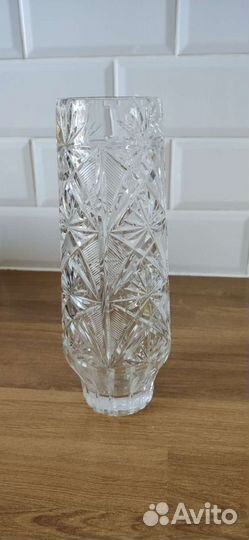 Ваза хрустальная СССР гусь хрустальный