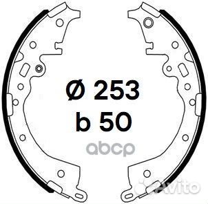 Колодки торм. для а/м Toyota Hilux (15) барабан