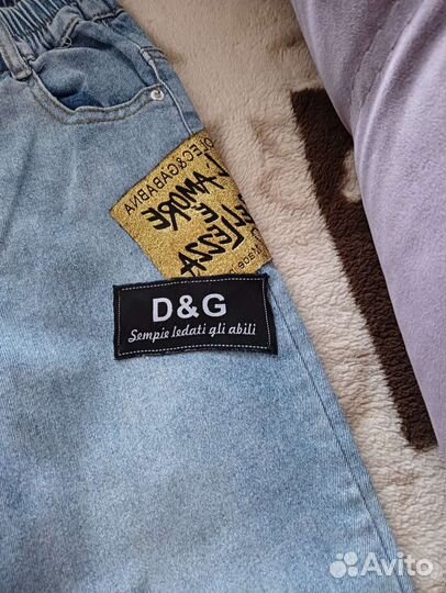 Джинсы стиль D&G
