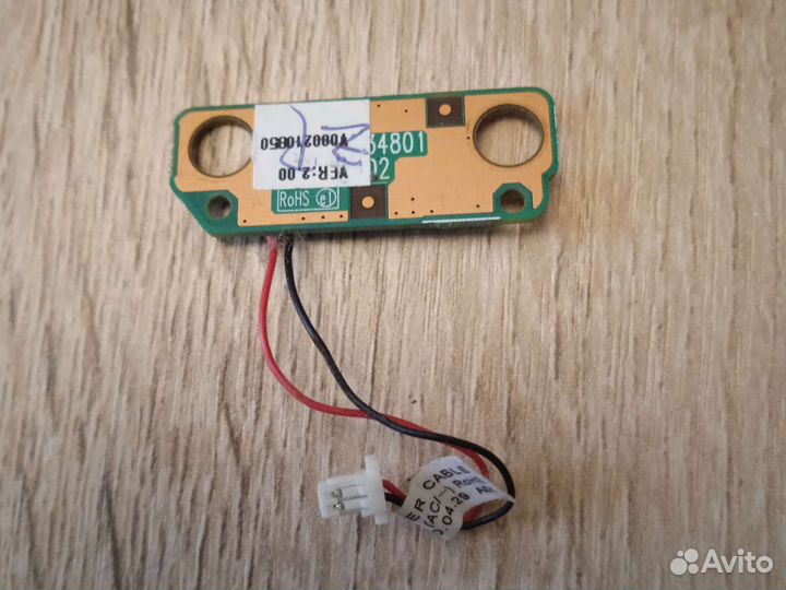 Плата кнопки включения Toshiba satellite C650-14E