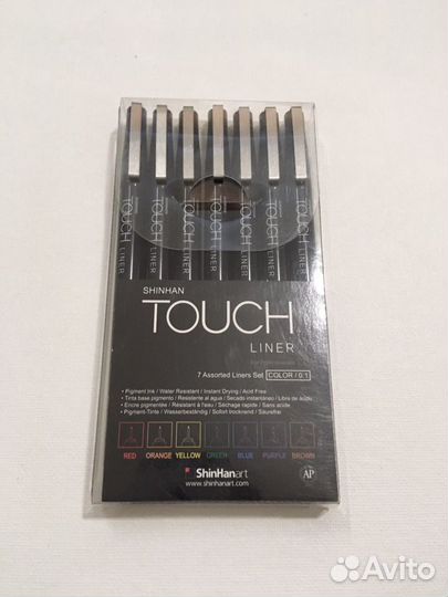 Набор линеров Touch Liner ShinHanArt 7 цветов, 0,1