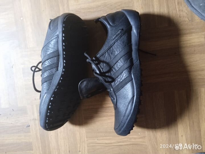 Adidas мужские кроссовки кожаные,стелька 28,5