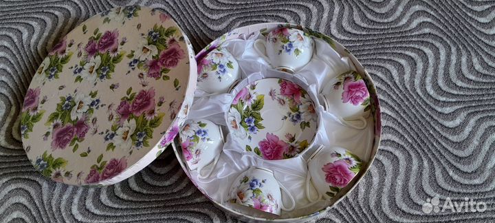 Чайный сервиз 6 персон чашки и блюдца
