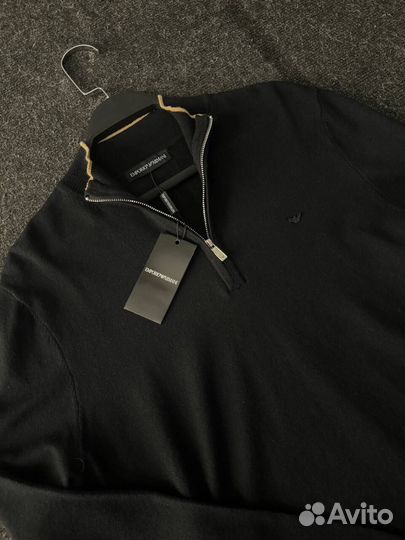 Свитер полузамок Emporio Armani темный мужской