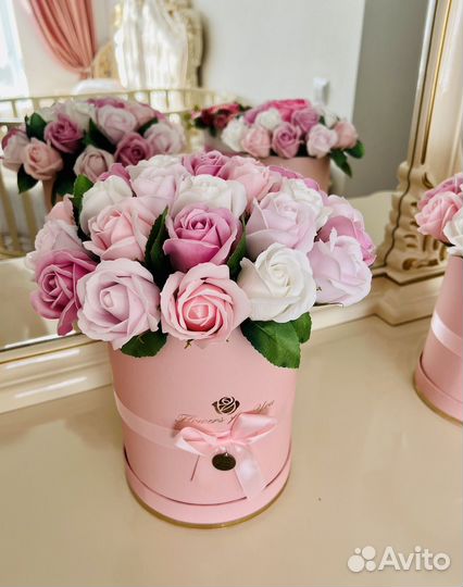 Букет из мыльных цветов