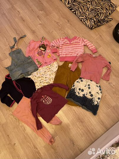 Детские вещи на девочку пакетом 86 92