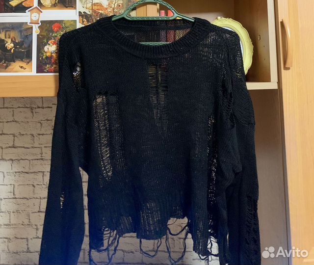 Свитер паутинка y2k