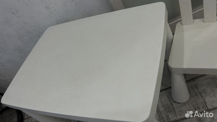 Детский стол и стул IKEA маммут