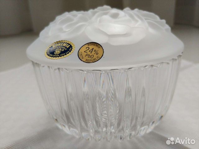 Конфетница(шкатулка для украшений) Богемия хрустал