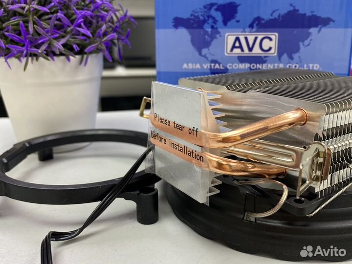 Башенный куллер AVC 2 трубки