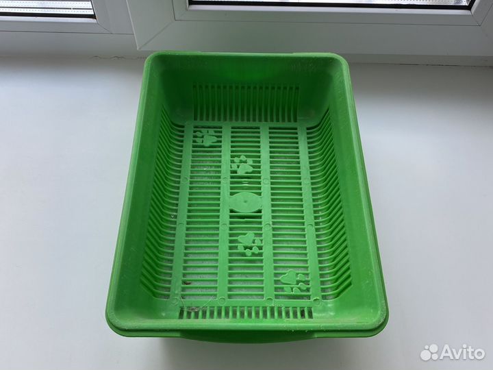 Лоток для кошки среднего размера, глубокий