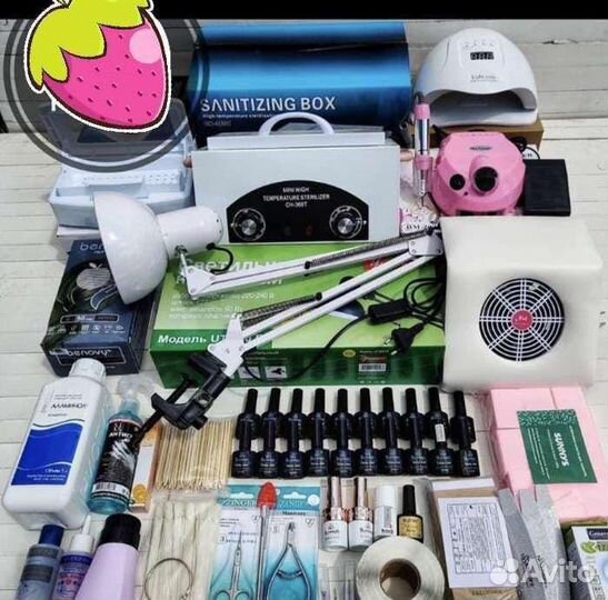 Набор для маникюра с аппаратом и сухожаром