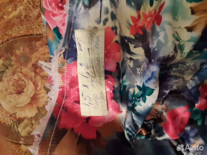 Ткань атлас стрейч отрез Италия