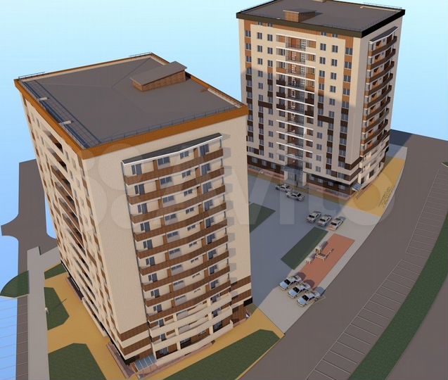 2-к. квартира, 53,9 м², 6/12 эт.