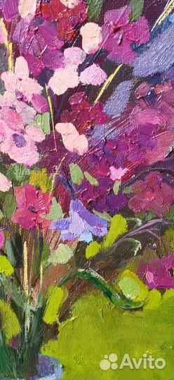 Картина маслом на холсте цветы