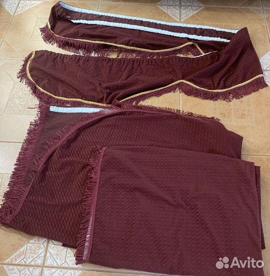 Шторы тканевые Плед покрывало с накидками кресло